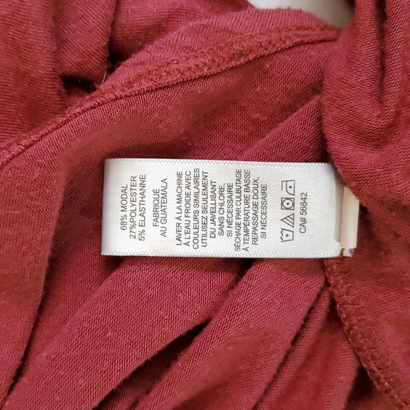 EXPRESS ONE ELEVEN RUST Cutout Shoulder Dolman Sleeve Top-VGUC-Sz XS - Picture 10 of 11